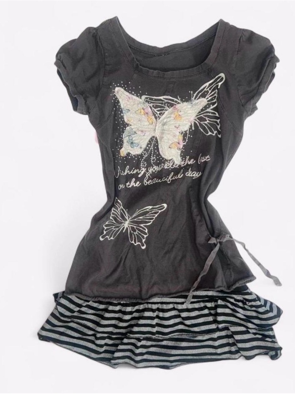 Coquette J-fashion Short Sleeve Butterfly Tee